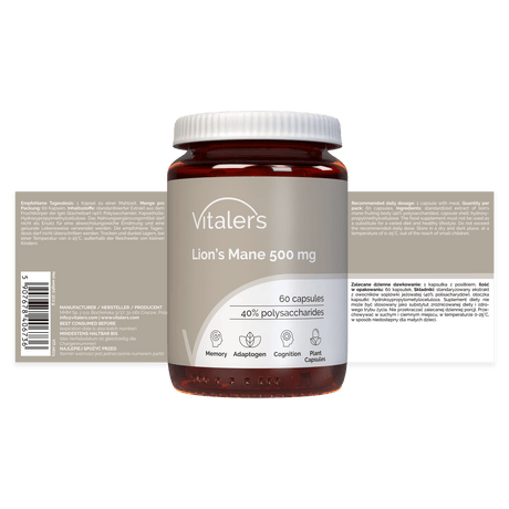 Vitaler's Lion's Mane 500 mg - 60 Capsules