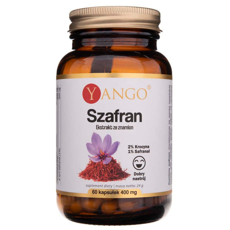 Yango Saffron Seed Extract 400 mg - 60 Capsules