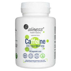 Aliness Caffeine 200 mg - 100 Veg Capsules