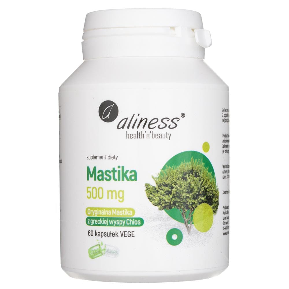 Aliness Mastika, powdered resin Pistacia lentiscus 500 mg - 60 Veg Capsules