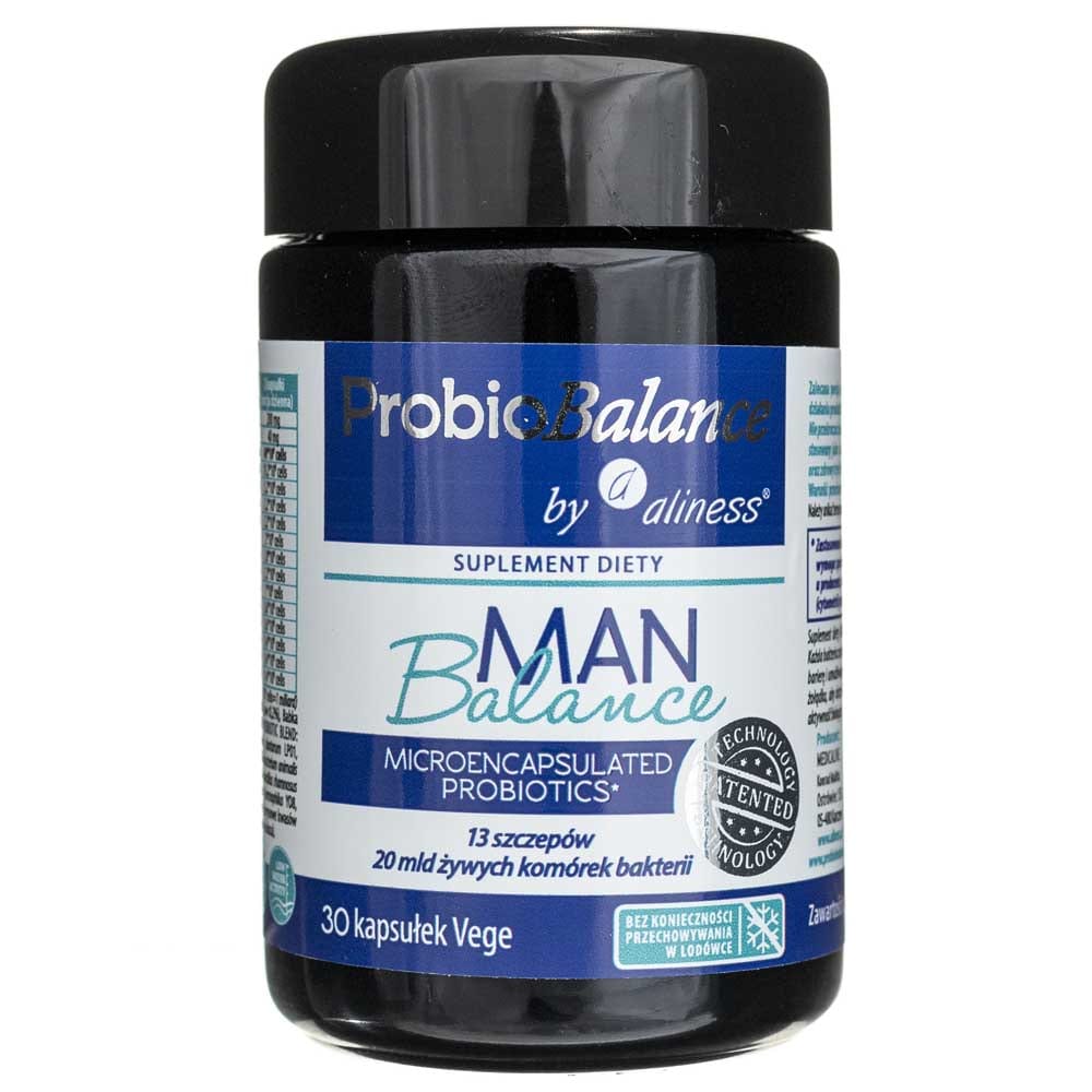 Aliness ProbioBalance Man Probiotics & Prebiotics - 30 Veg Capsules