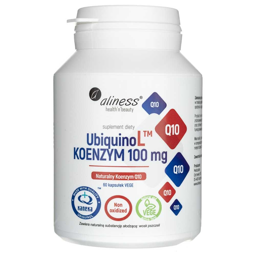 Aliness UbiquinoL natural coenzyme Q10 - 60 Veg Capsules