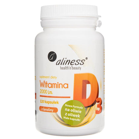 Aliness Vitamin D3 2000 IU - 120 Capsules