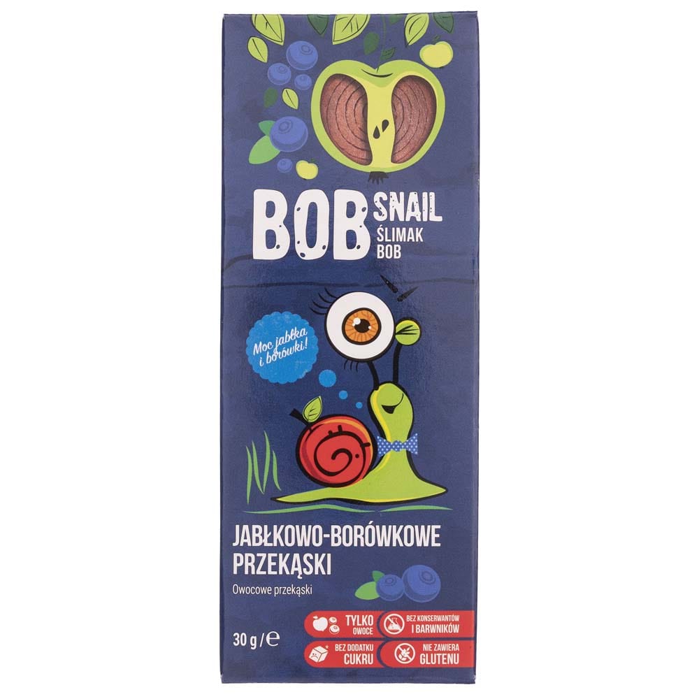 Bob Snail Apple and Blueberry Snack with No Added Sugar - 30 g