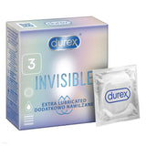 Durex Invisible Extra Lubricated Condoms - 3 pcs.