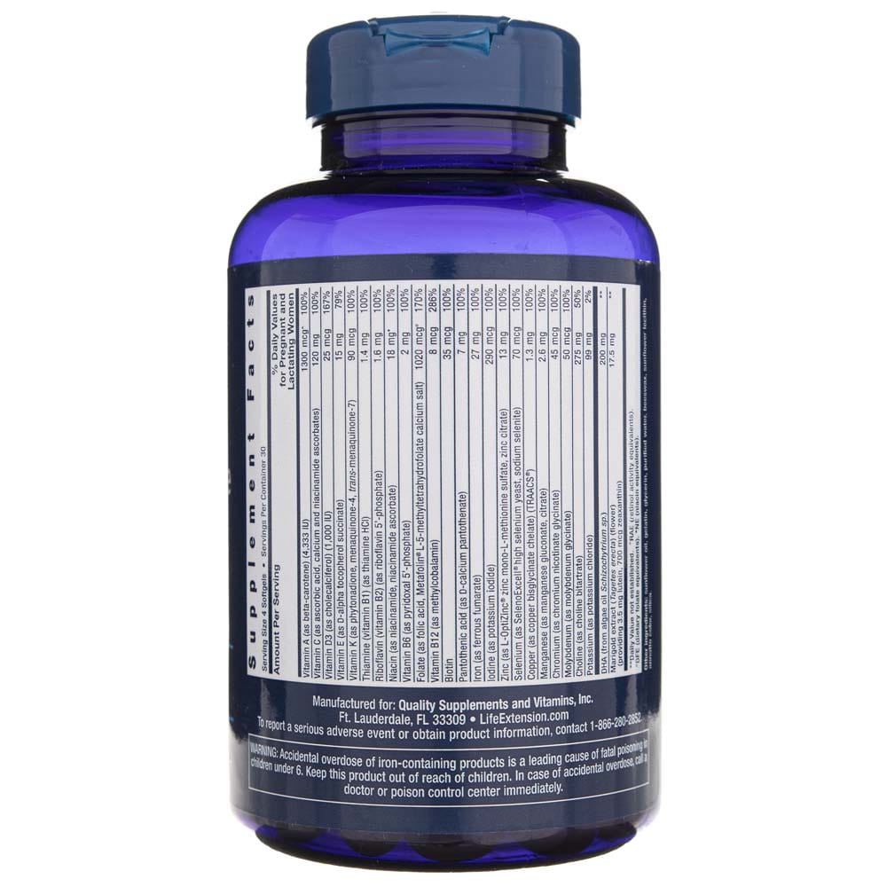 Life Extension Prenatal Advantage - 120 Softgels