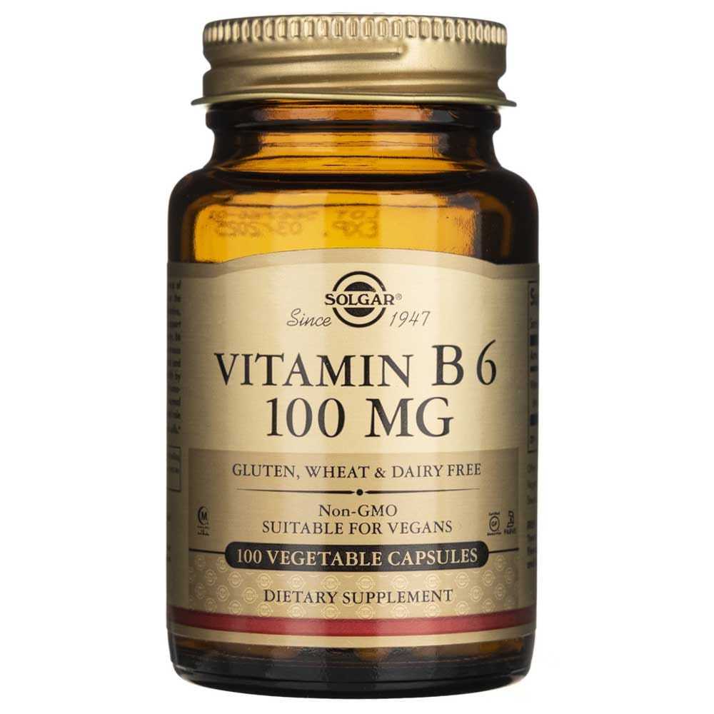 Solgar Vitamin B6 100 mg - 100 Veg Capsules