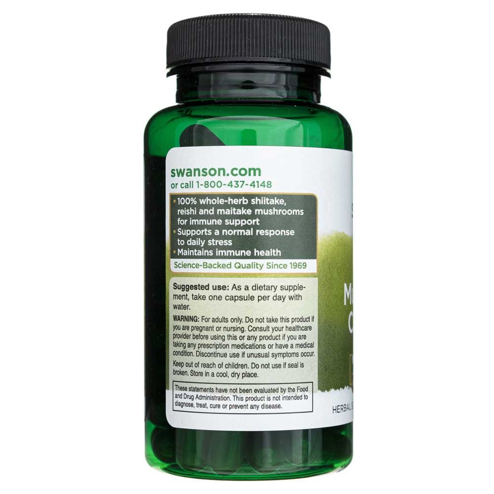 Swanson Full Spectrum Triple Mushroom Complex - 60 Capsules